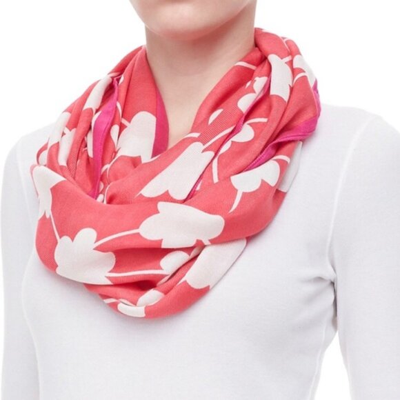 KATE SPADE | Cashmere Blend Infinity Scarf - Festive Flower - Picture 3 of 5